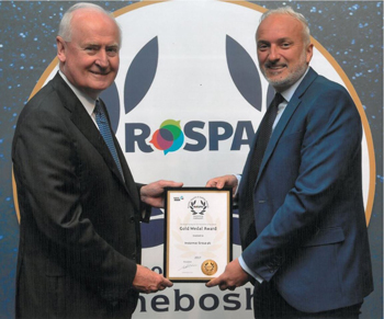 Instarmac Group plc has been awarded the coveted RoSPA Gold Medal, an honour only given to those who achieve five consecutive Gold Awards, in the annual RoSPA Health and Safety Awards.