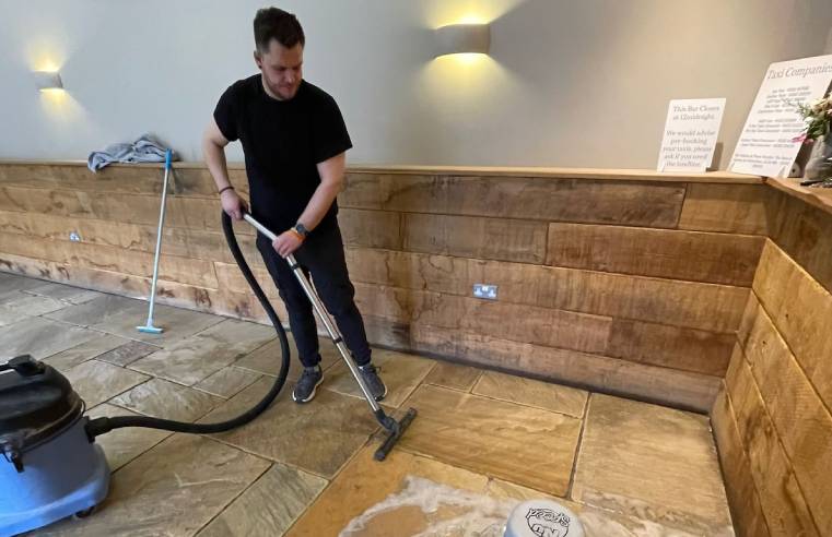Green Man restores blacktop floor with LTP 